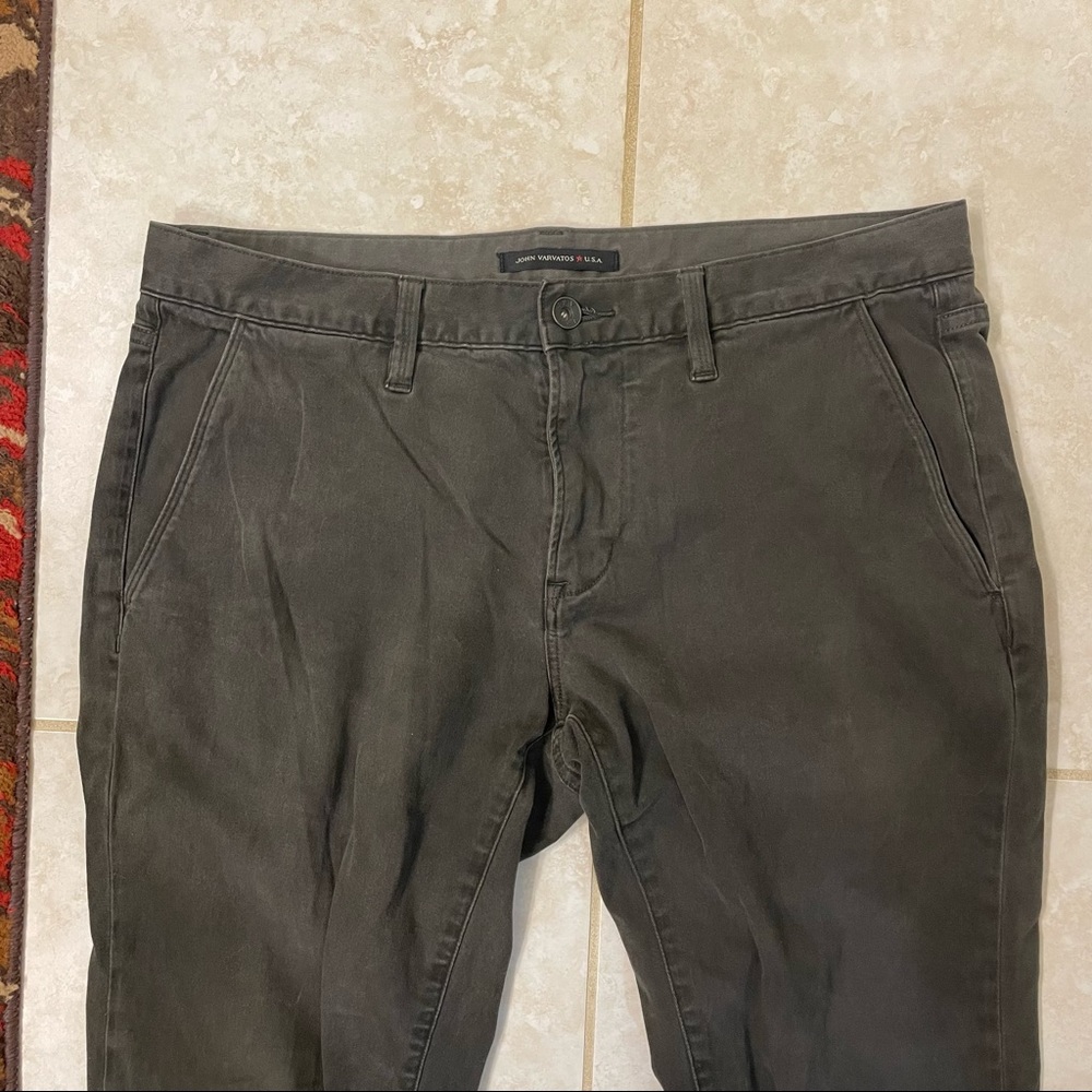 John Varvatos USA Bowery Slim Fit Jeans Pants black grey 32